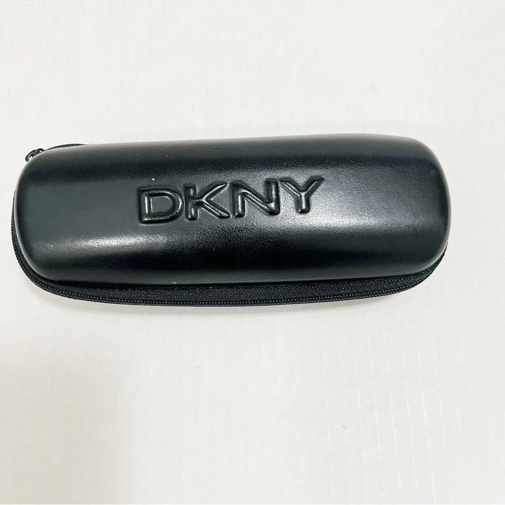 New DKNY Clear Lucite Leopard Print Glasses